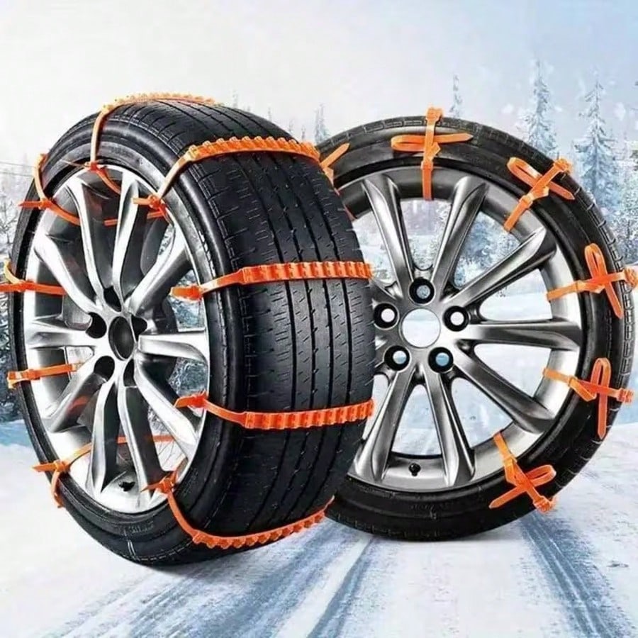 20 Packs Of Automotive Emergency Anti-Skid Chains, For Winter Driving, Anti-Skid Function, Quick Installation For Ice And Snow Chains