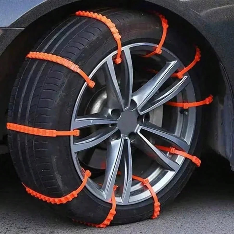 20 Packs Of Automotive Emergency Anti-Skid Chains, For Winter Driving, Anti-Skid Function, Quick Installation For Ice And Snow Chains