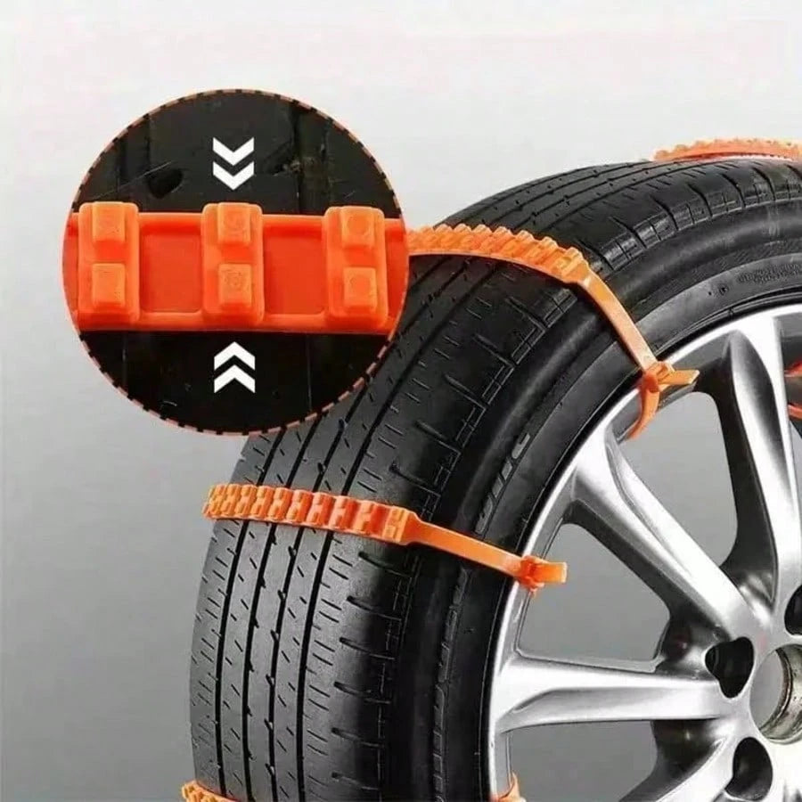 20 Packs Of Automotive Emergency Anti-Skid Chains, For Winter Driving, Anti-Skid Function, Quick Installation For Ice And Snow Chains