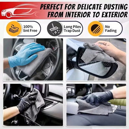 20-Piece Pack Of Microfiber Cleaning Cloths, Highly Absorbent Lint-Free Cloths, Disposable Wet And Dry Cleaning Towels, Suitable For Home, Kitchen, Car, And The Whole House, Rolled And Peelable Multif
