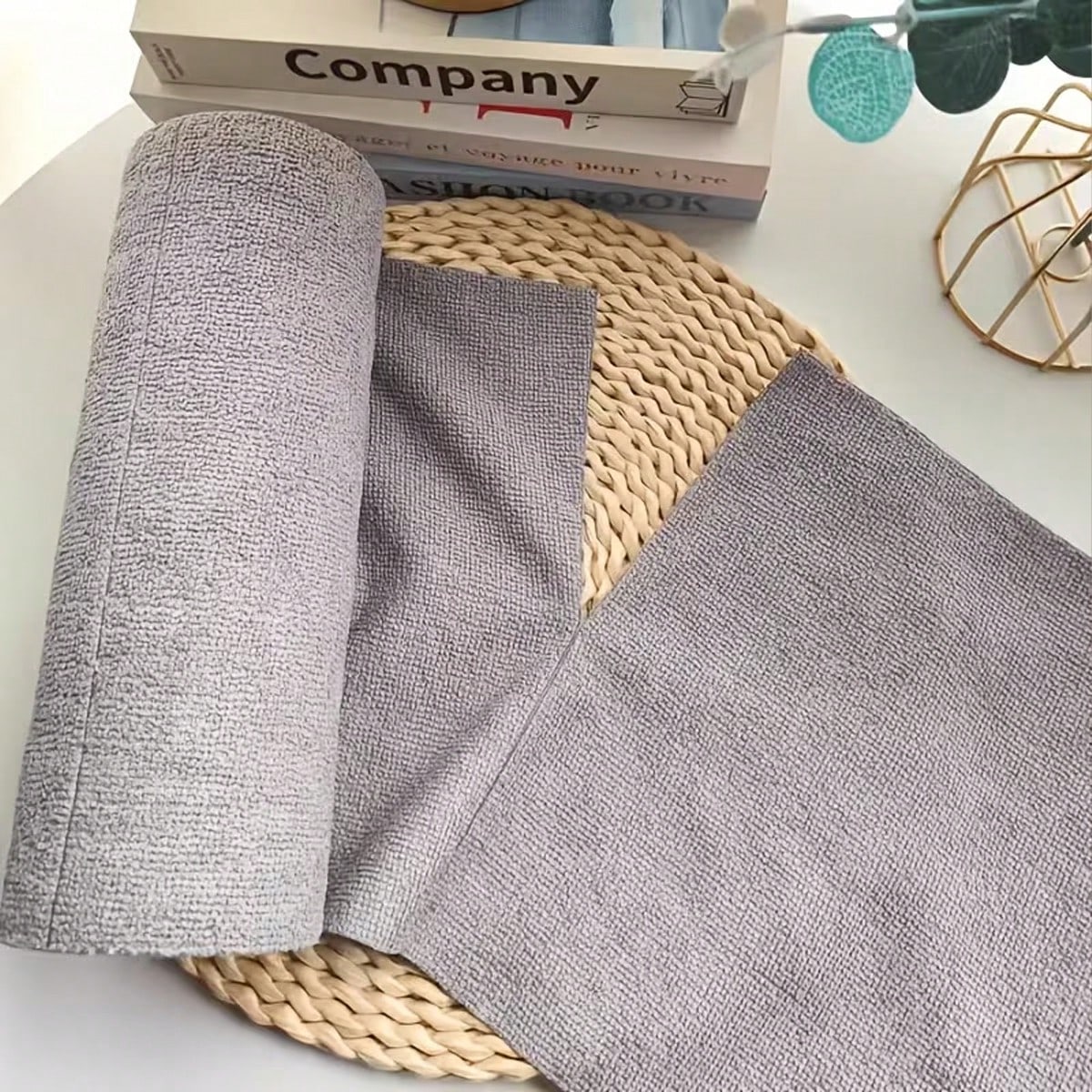 20-Piece Pack Of Microfiber Cleaning Cloths, Highly Absorbent Lint-Free Cloths, Disposable Wet And Dry Cleaning Towels, Suitable For Home, Kitchen, Car, And The Whole House, Rolled And Peelable Multif