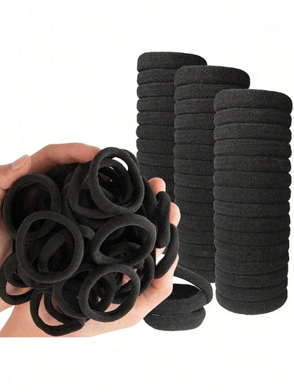 200/100/50/20/1pc Fashionable Minimalist High Elastic Thick Hair Ties, Suitable For Daily Use, Can Be Used As Hair Ties, Ponytail Ties, Headbands And Sports Headbands, Suitable For Women And Girls, Ca