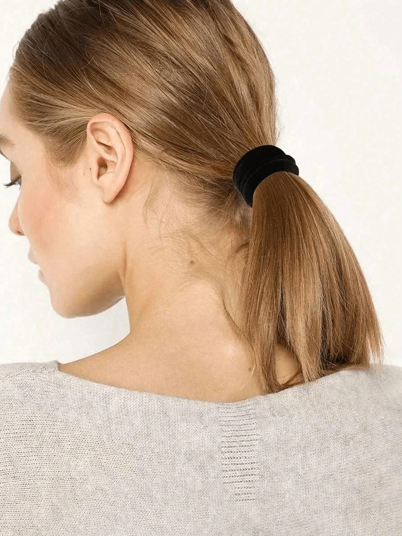 200/100/50/20/1pc Fashionable Minimalist High Elastic Thick Hair Ties, Suitable For Daily Use, Can Be Used As Hair Ties, Ponytail Ties, Headbands And Sports Headbands, Suitable For Women And Girls, Ca