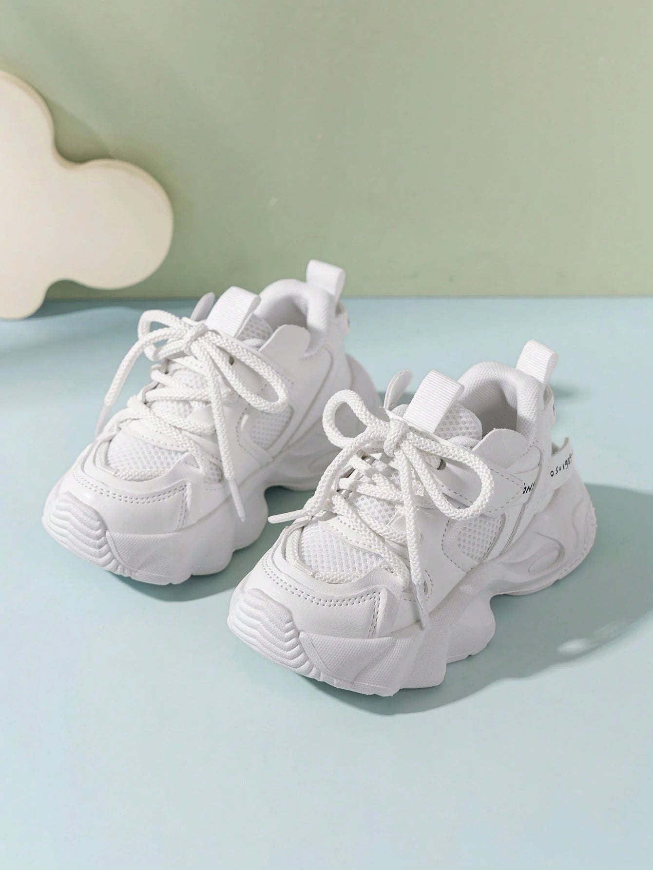 2024 Spring New Fashion Kids Chunky Sneakers, Boys' Sports Shoes, Girls' Breathable Mesh Running Shoes