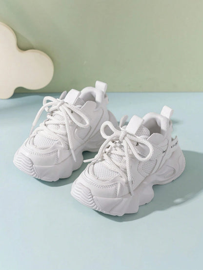 2024 Spring New Fashion Kids Chunky Sneakers, Boys' Sports Shoes, Girls' Breathable Mesh Running Shoes