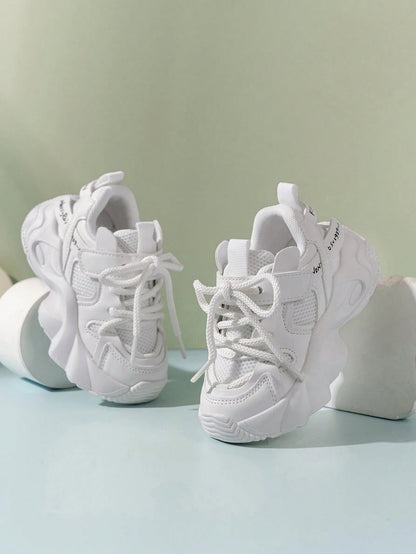 2024 Spring New Fashion Kids Chunky Sneakers, Boys' Sports Shoes, Girls' Breathable Mesh Running Shoes