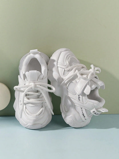 2024 Spring New Fashion Kids Chunky Sneakers, Boys' Sports Shoes, Girls' Breathable Mesh Running Shoes