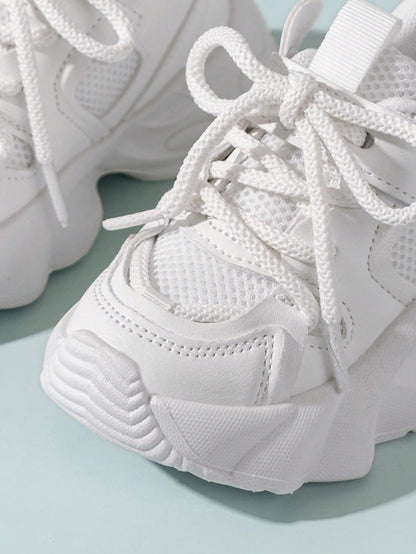 2024 Spring New Fashion Kids Chunky Sneakers, Boys' Sports Shoes, Girls' Breathable Mesh Running Shoes