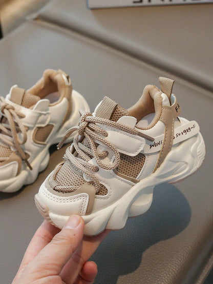 2024 Spring New Fashion Kids Chunky Sneakers, Boys' Sports Shoes, Girls' Breathable Mesh Running Shoes