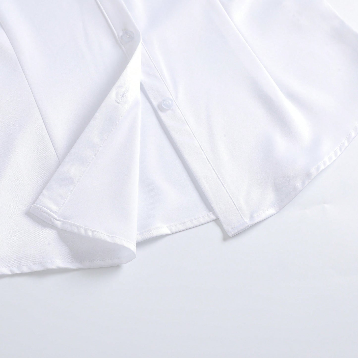 2025 New High-End Business Professional White Blouse For Women, Short Sleeve Office Formal Shirt Top Summer