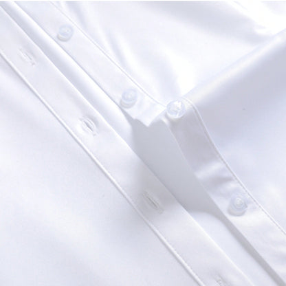 2025 New High-End Business Professional White Blouse For Women, Short Sleeve Office Formal Shirt Top Summer