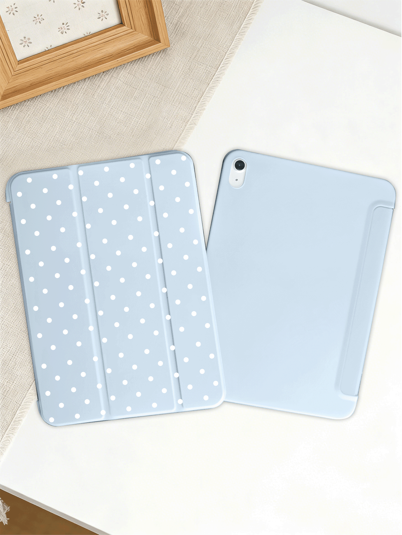 2025 Polka Dot & Minimalist Pattern Tablet Protective Case, Suitable For IPad 7/8/9/10th Gen/Pro 12.9/Pro 11/11th Gen(A16), Galaxy Tab S6 Lite/Galaxy Tab A11+ 2025, Provides Soft Shock-Proof Protectio