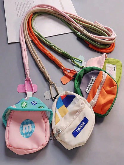 2026 Back To School Season, Phone Lanyard Crossbody Mini Storage Pouch Pendant Adjustable Neck Strap Woven Shoulder Strap For Men And Women Outdoor, Suitable For Outdoor Travel, Hiking, Unisex, Short