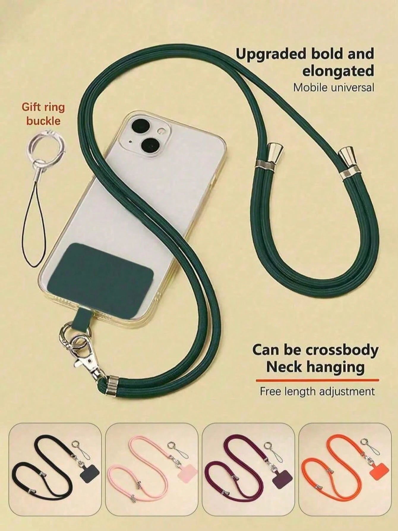 2026 Back To School Season, Phone Lanyard Crossbody Mini Storage Pouch Pendant Adjustable Neck Strap Woven Shoulder Strap For Men And Women Outdoor, Suitable For Outdoor Travel, Hiking, Unisex, Short