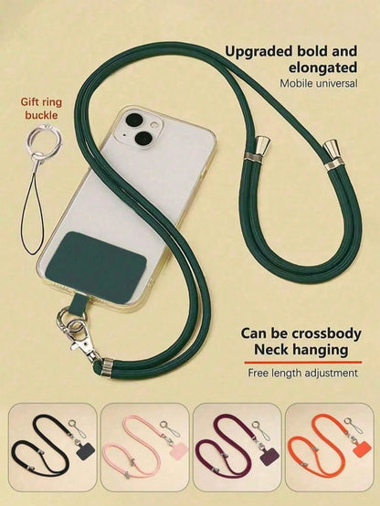 2026 Back To School Season, Phone Lanyard Crossbody Mini Storage Pouch Pendant Adjustable Neck Strap Woven Shoulder Strap For Men And Women Outdoor, Suitable For Outdoor Travel, Hiking, Unisex, Short