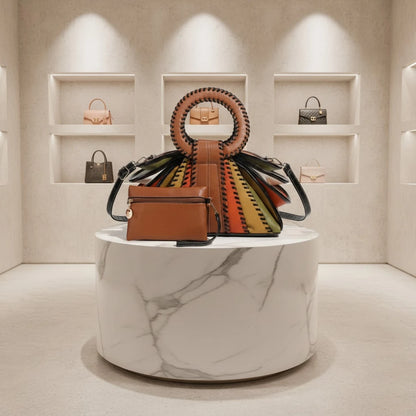 2026 Fashion Colorblock Large Capacity Women's Handbag With Shoulder Strap And Zipper Closure, Unique Design