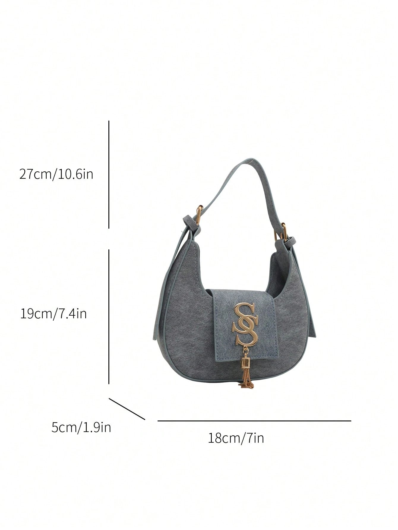 2026 Winter New Arrival Women's Personalized Crossbody Bag, Korean Crescent Casual Bag, Fashionable Chain Shoulder Bag For Ladies