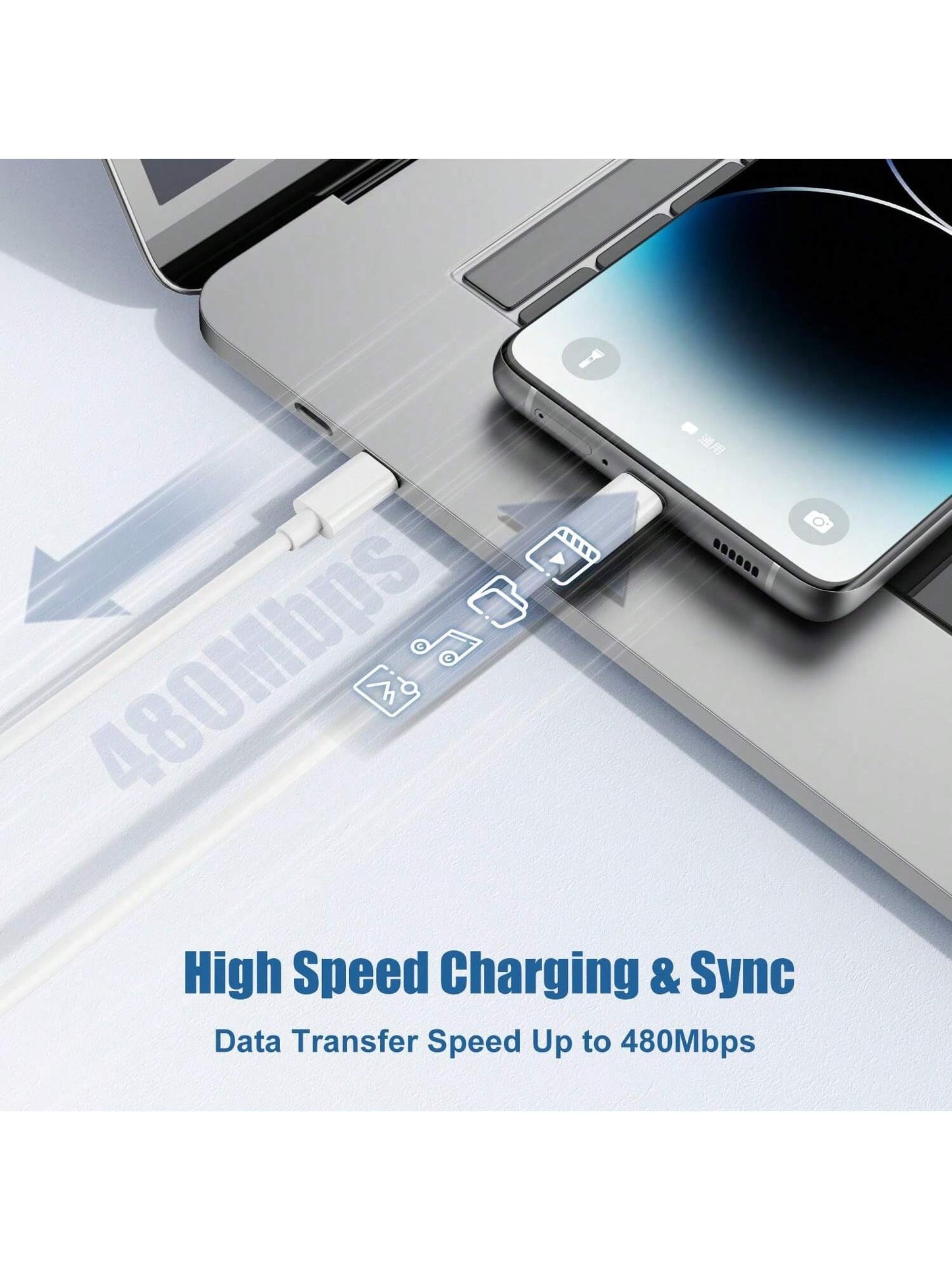 20W Fast Charging Adapter Set- Includes 20W Charger Head + 3.3ft/100cm High-Efficiency Fast Charging Data Cable, Compatible With IPhone 14 Pro Max/14 Pro/14 Plus/14/13/12/11/XS/XR/8/7/6, Series