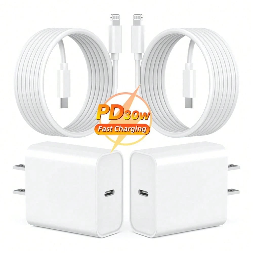 20W Fast Charging Adapter Set- Includes 20W Charger Head + 3.3ft/100cm High-Efficiency Fast Charging Data Cable, Compatible With IPhone 14 Pro Max/14 Pro/14 Plus/14/13/12/11/XS/XR/8/7/6, Series