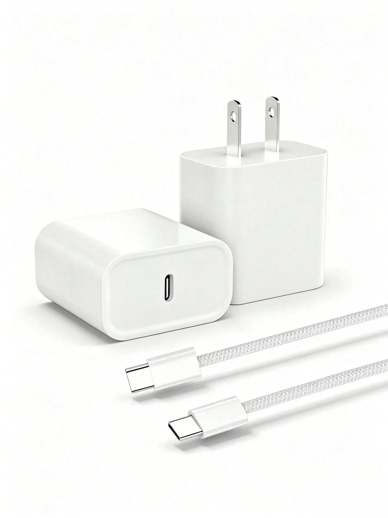 20W PD Fast Charger Set, USB-C Wall Charger With Type-C Cable, 3.3ft/6.6ft Optional, Fast Charging Adapter Compatible With IPhone 17/16/15 Series, Compact Travel Charger