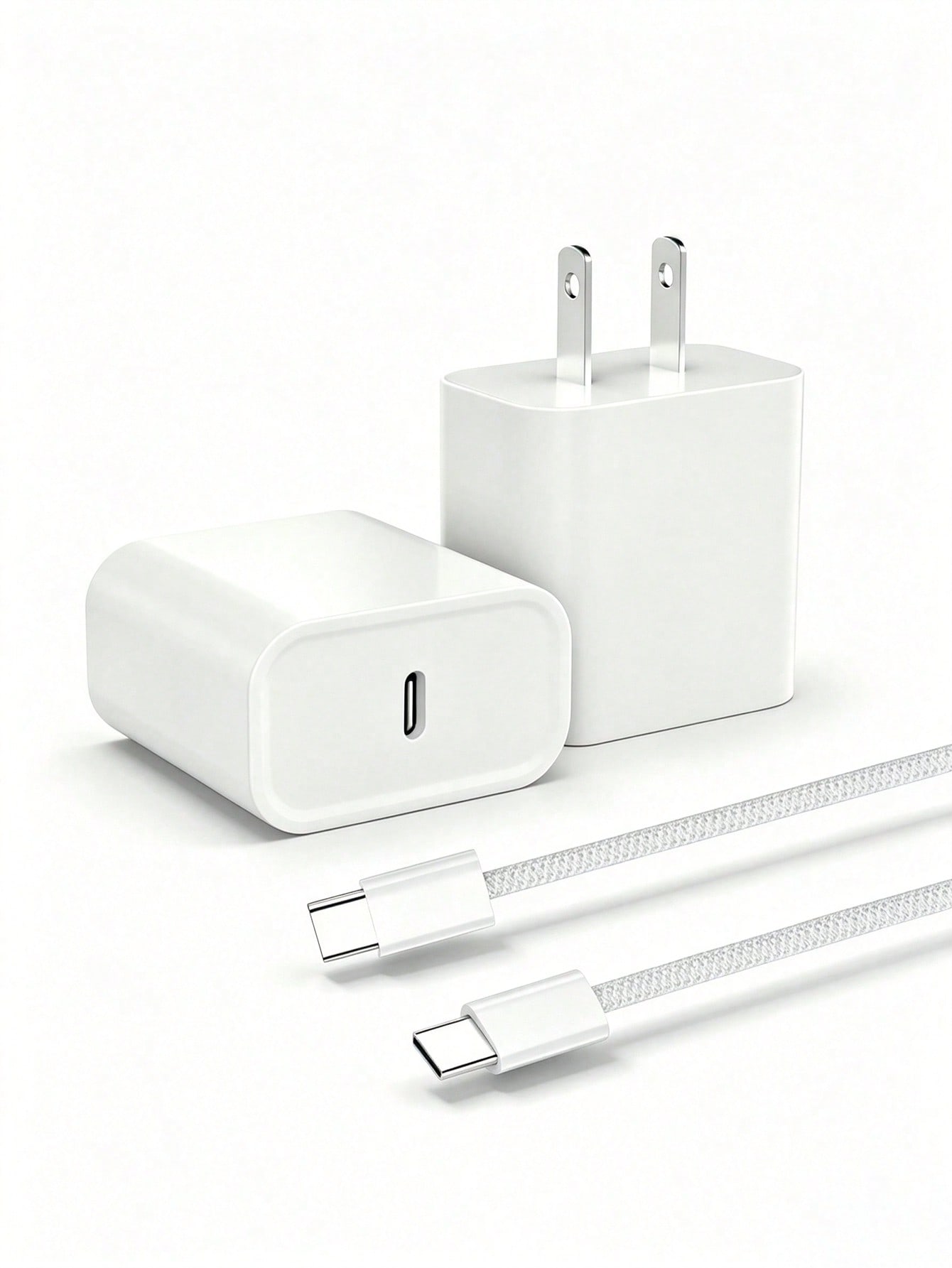 20W PD Fast Charger Set, USB-C Wall Charger With Type-C Cable, 3.3ft/6.6ft Optional, Fast Charging Adapter Compatible With IPhone 17/16/15 Series, Compact Travel Charger