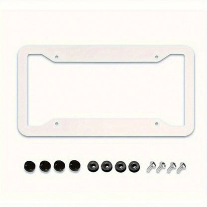 2D Flat, A Metal License Plate Frame| 12x6inch Aluminum,Black Leopard Print,Suitable For Sedans,SUV,Pickup Trucks And Commercial Vehicles,Includes Mounting Screws And Washers,Car Decor,License Plat