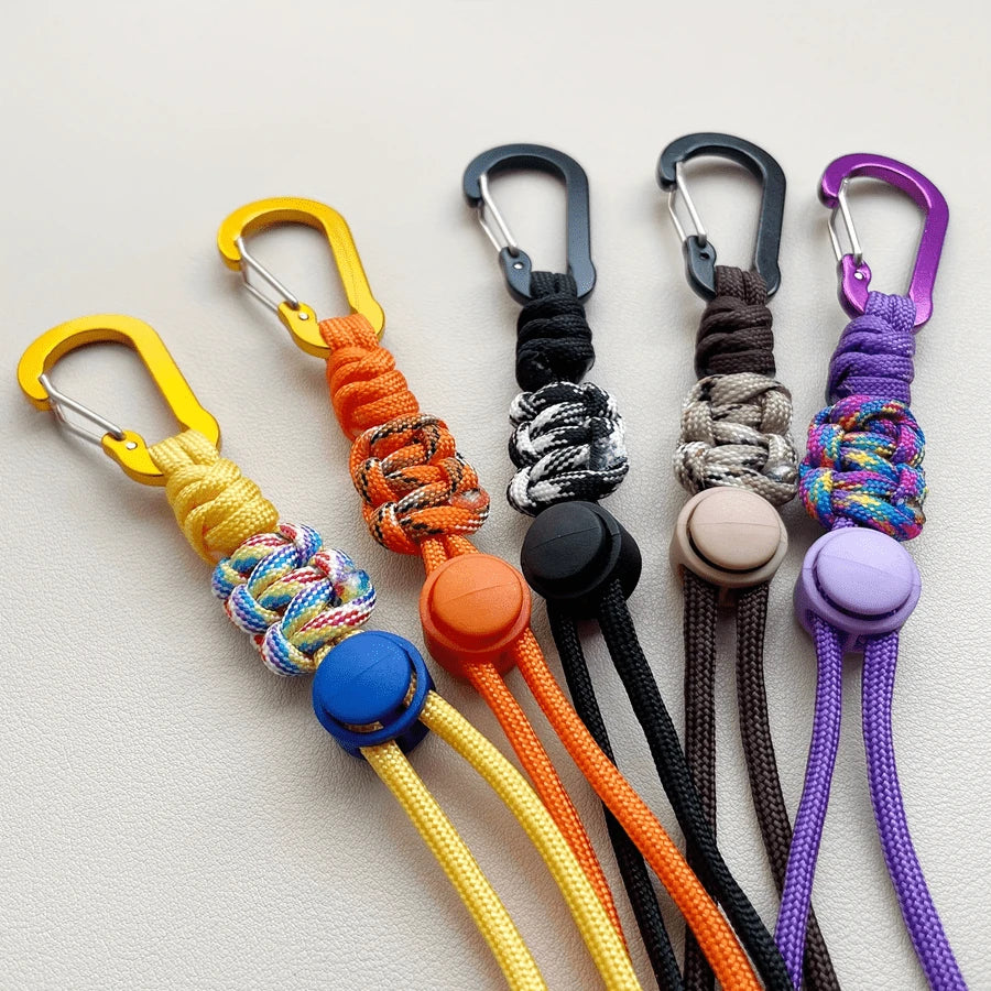 2pcs/1pc Portable Water Bottle Lanyard With Keychain, Heavy Duty Aluminum Alloy Clip, Water Bottle Shoulder Strap, Water Bottle Accessories, Multiple Colors Available, Suitable For Back To School, Fit