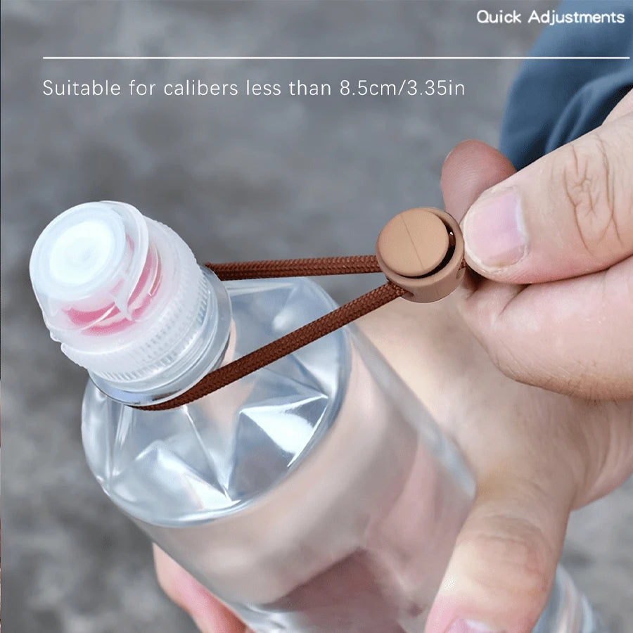 2pcs/1pc Portable Water Bottle Lanyard With Keychain, Heavy Duty Aluminum Alloy Clip, Water Bottle Shoulder Strap, Water Bottle Accessories, Multiple Colors Available, Suitable For Back To School, Fit