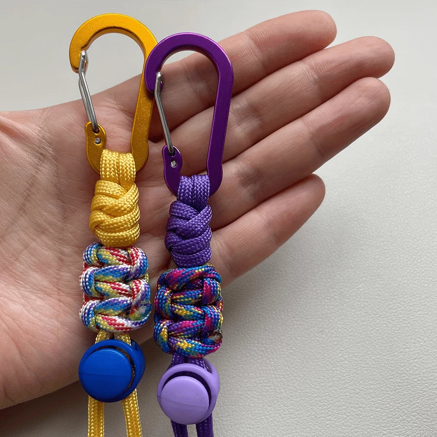 2pcs/1pc Portable Water Bottle Lanyard With Keychain, Heavy Duty Aluminum Alloy Clip, Water Bottle Shoulder Strap, Water Bottle Accessories, Multiple Colors Available, Suitable For Back To School, Fit