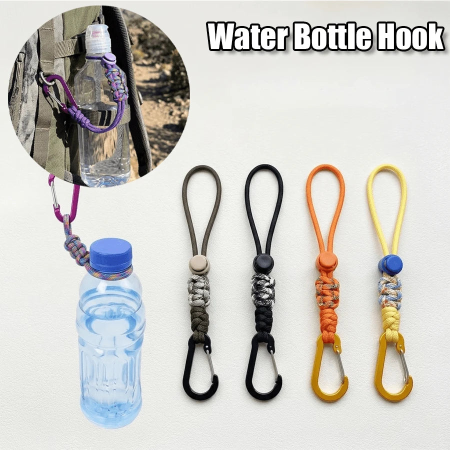 2pcs/1pc Portable Water Bottle Lanyard With Keychain, Heavy Duty Aluminum Alloy Clip, Water Bottle Shoulder Strap, Water Bottle Accessories, Multiple Colors Available, Suitable For Back To School, Fit