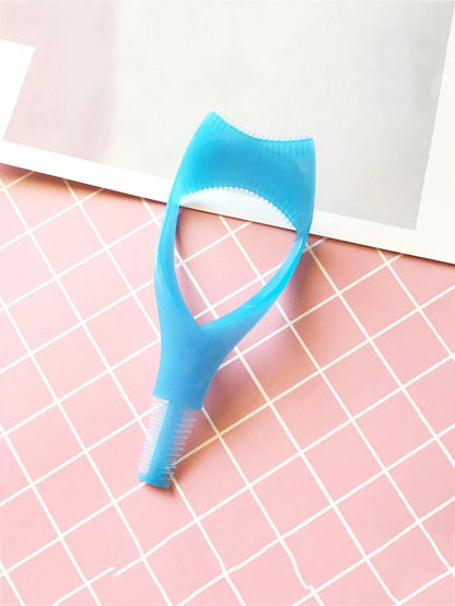 2pcs 3-In-1 Eyelash Applicator, Eyelash Mascara Protector Tool, Eyelash Assist Device, 1 Reusable Makeup Helper, Suitable For Beginners To Perfectly Apply Mascara And Eyeliner, Create Natural Clump-Fr