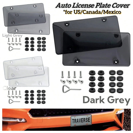 2pcs 6 X 12 Inch Car License Plate Cover