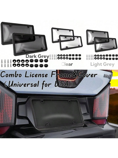 2pcs 6 X 12 Inch Car License Plate Cover