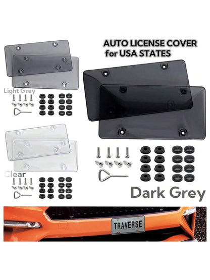 2pcs 6 X 12 Inch Car License Plate Cover