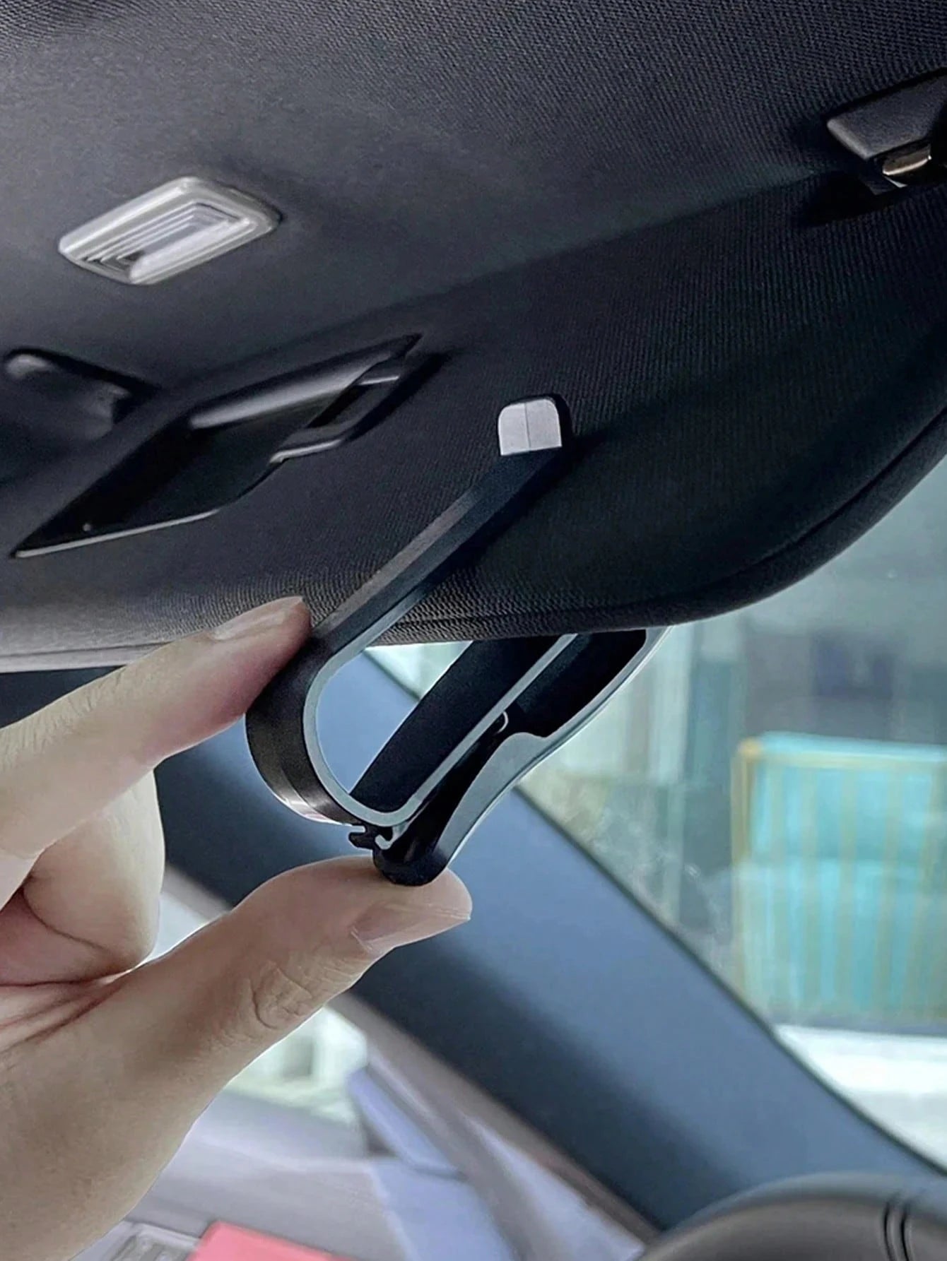 2pcs Black Car Glasses Clips