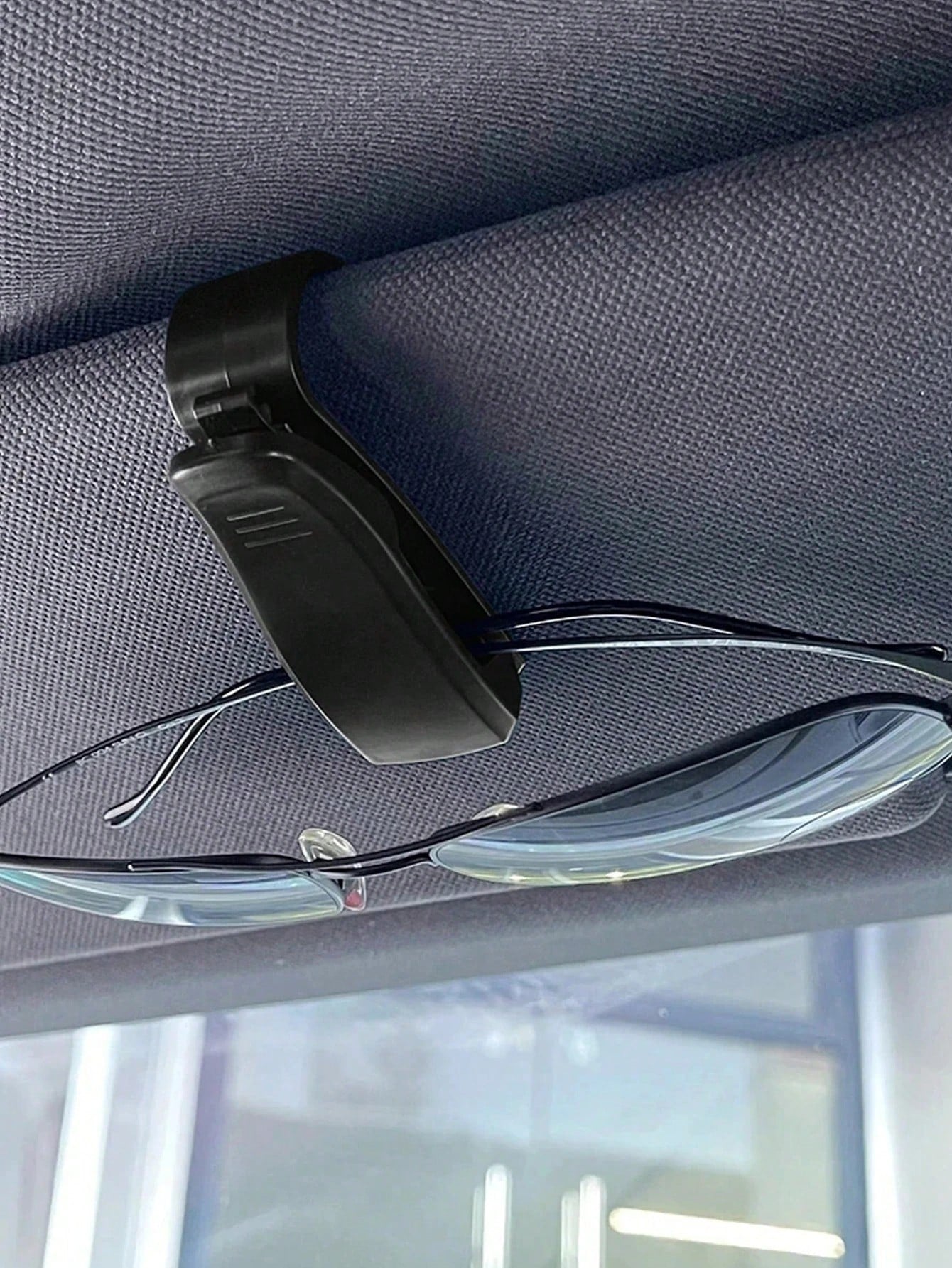 2pcs Black Car Glasses Clips