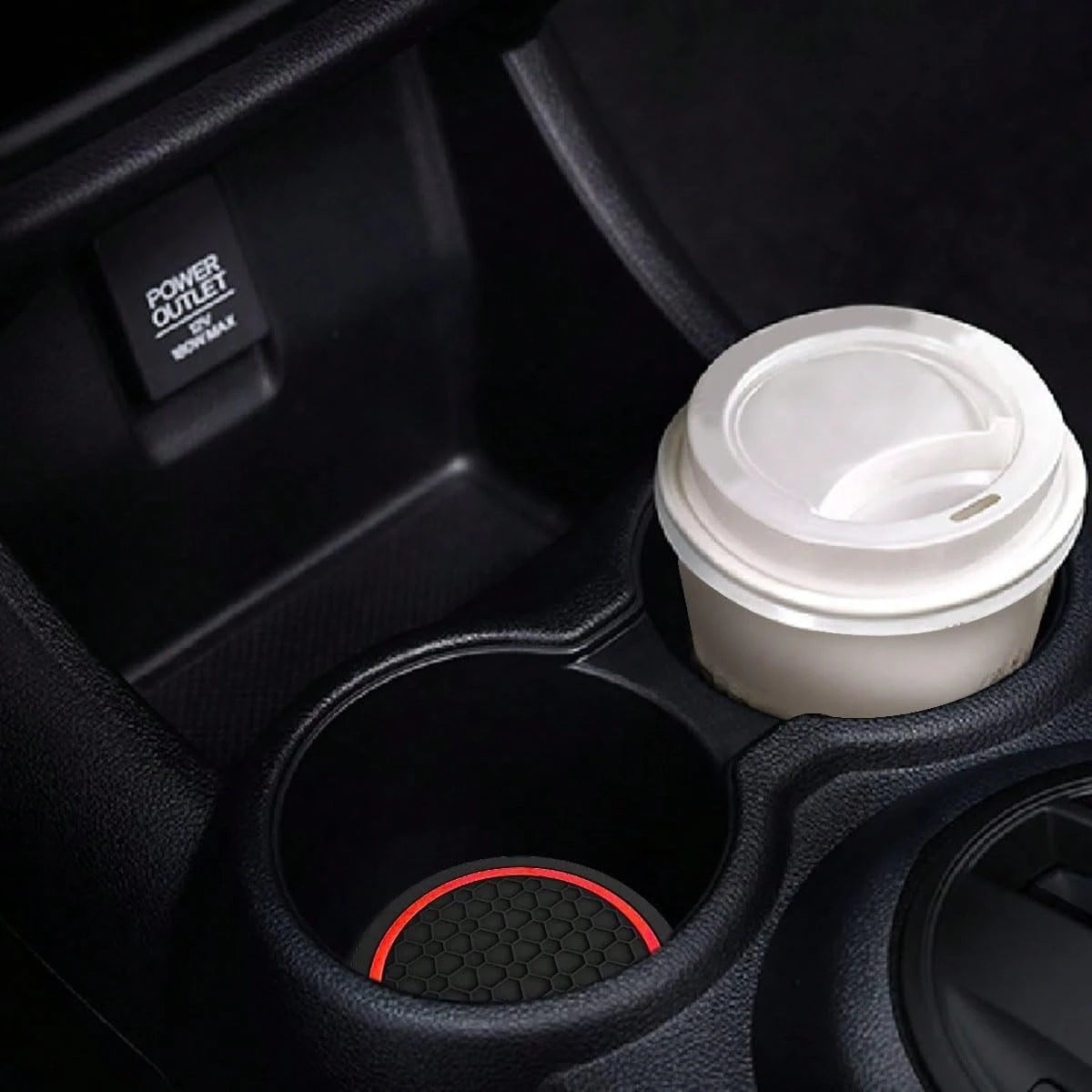2PCS Car Coasters, Dust-Proof Car Interior Accessories Mats, 2.75-Inch Non-Slip Water Coasters, Suitable For Vehicles, Trucks, RVs, Etc.