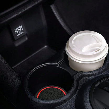 2PCS Car Coasters, Dust-Proof Car Interior Accessories Mats, 2.75-Inch Non-Slip Water Coasters, Suitable For Vehicles, Trucks, RVs, Etc.