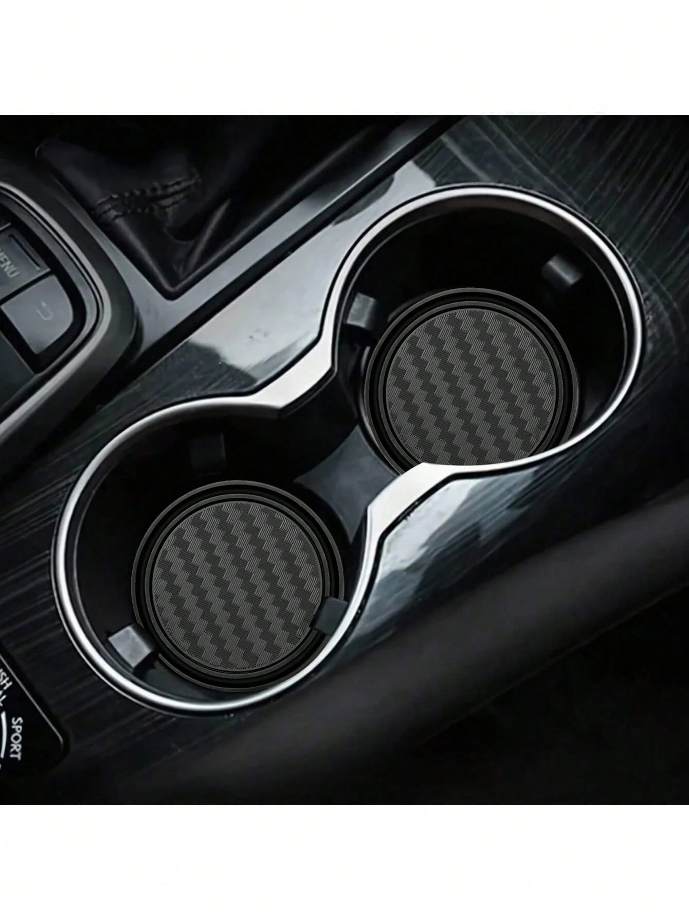 2pcs Car Cup Holder Coasters| Non-Slip Wear-Resistant Car Cup Mats| Universal Cup Holder Liners| Waterproof Stain-Resistant Interior Accessories| Fits Sedans, SUVs, Trucks| Suitable For Drinks An