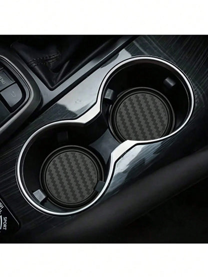 2pcs Car Cup Holder Coasters| Non-Slip Wear-Resistant Car Cup Mats| Universal Cup Holder Liners| Waterproof Stain-Resistant Interior Accessories| Fits Sedans, SUVs, Trucks| Suitable For Drinks An