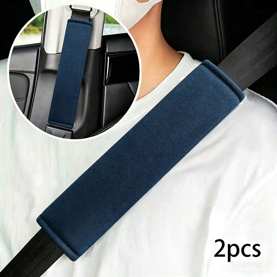2pcs Car Seat Belt Shoulder Pads, Car Interior Accessories, Unisex Car Seat Belt Protectors, Seat Belt Shoulder Covers, Soft Comfortable Cool, Summer Essential
