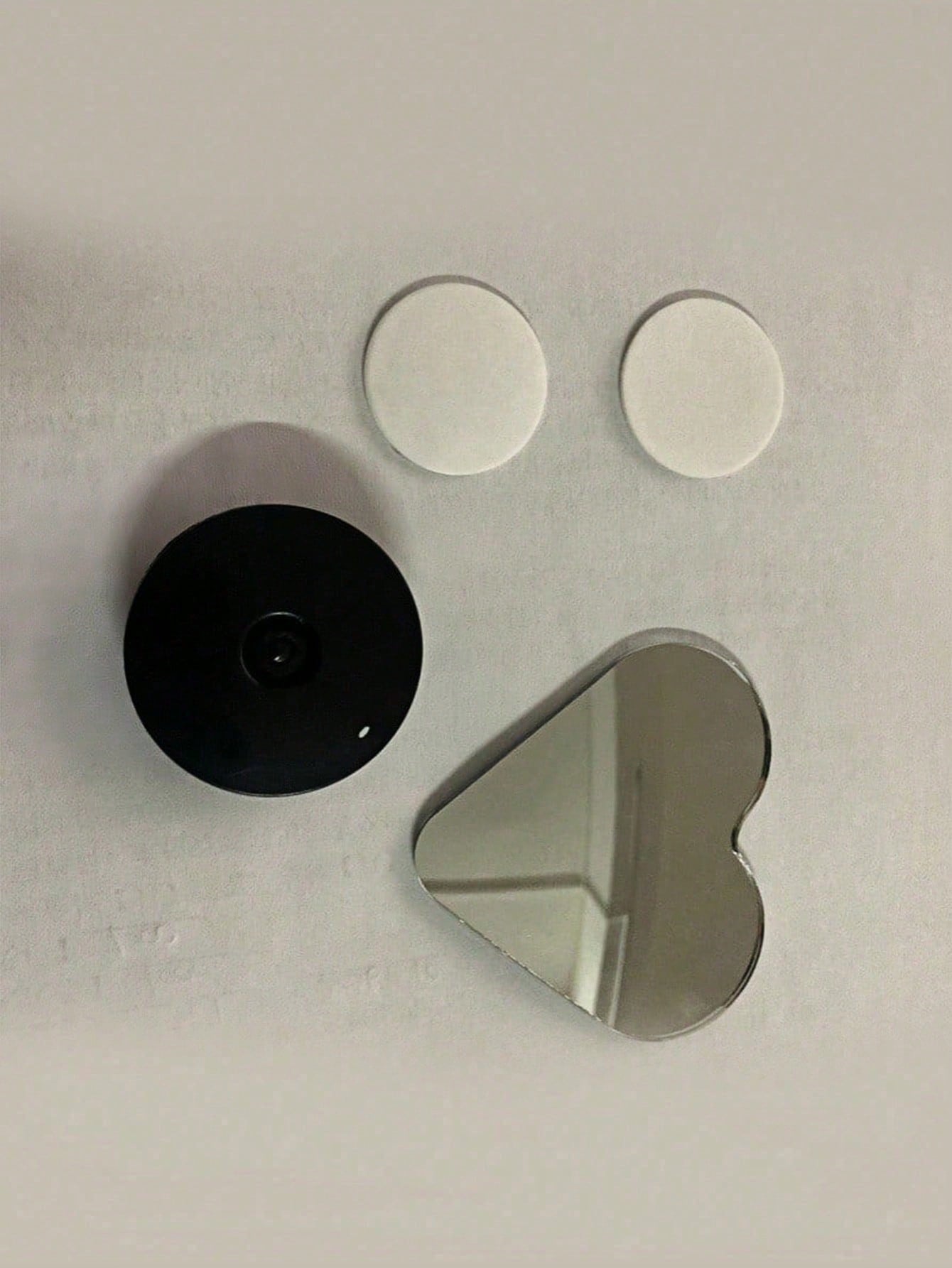2pcs/Set Heart-Shaped Blind Spot Mirror, Car Heart-Shaped Blind Spot Mirror, Car Frameless Blind Spot Mirror, 360° Wide Angle Convex Mirror, Fan-Shaped Blind Spot Rearview Mirror, Parking Mirror