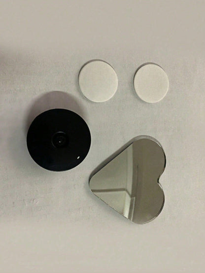 2pcs/Set Heart-Shaped Blind Spot Mirror, Car Heart-Shaped Blind Spot Mirror, Car Frameless Blind Spot Mirror, 360° Wide Angle Convex Mirror, Fan-Shaped Blind Spot Rearview Mirror, Parking Mirror