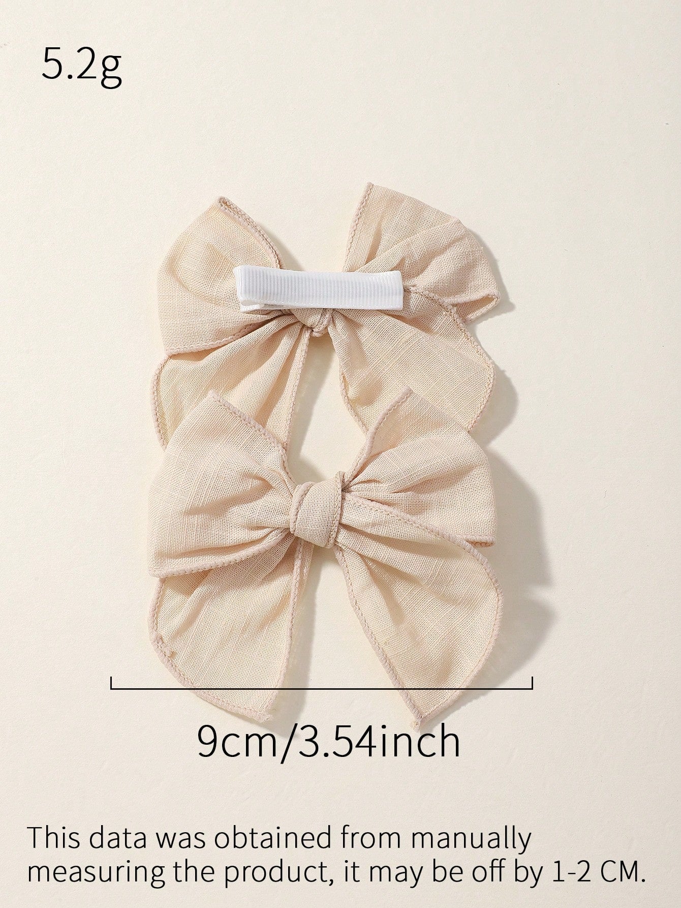 2pcs Solid Color Bow Ribbon Covered Baby Hair Clips For Bangs And Kids Hair Accessories Love Valentine