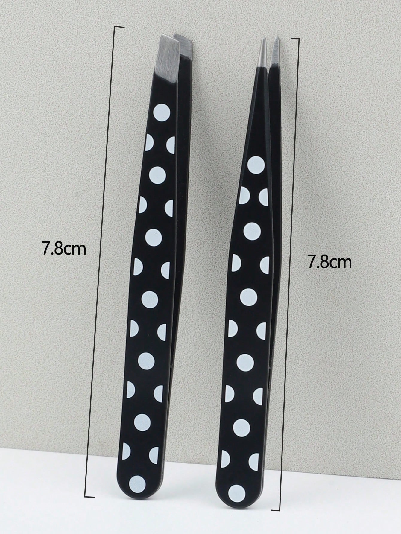 2pcs Stainless Steel Eyebrow Tweezers, Slanted Tip, Women's Makeup Tools, Multi-Function Eyebrow Tweezers, Painted Eyelash Extension Slanted Tip, Professional Facial Hair Removal Eye Care