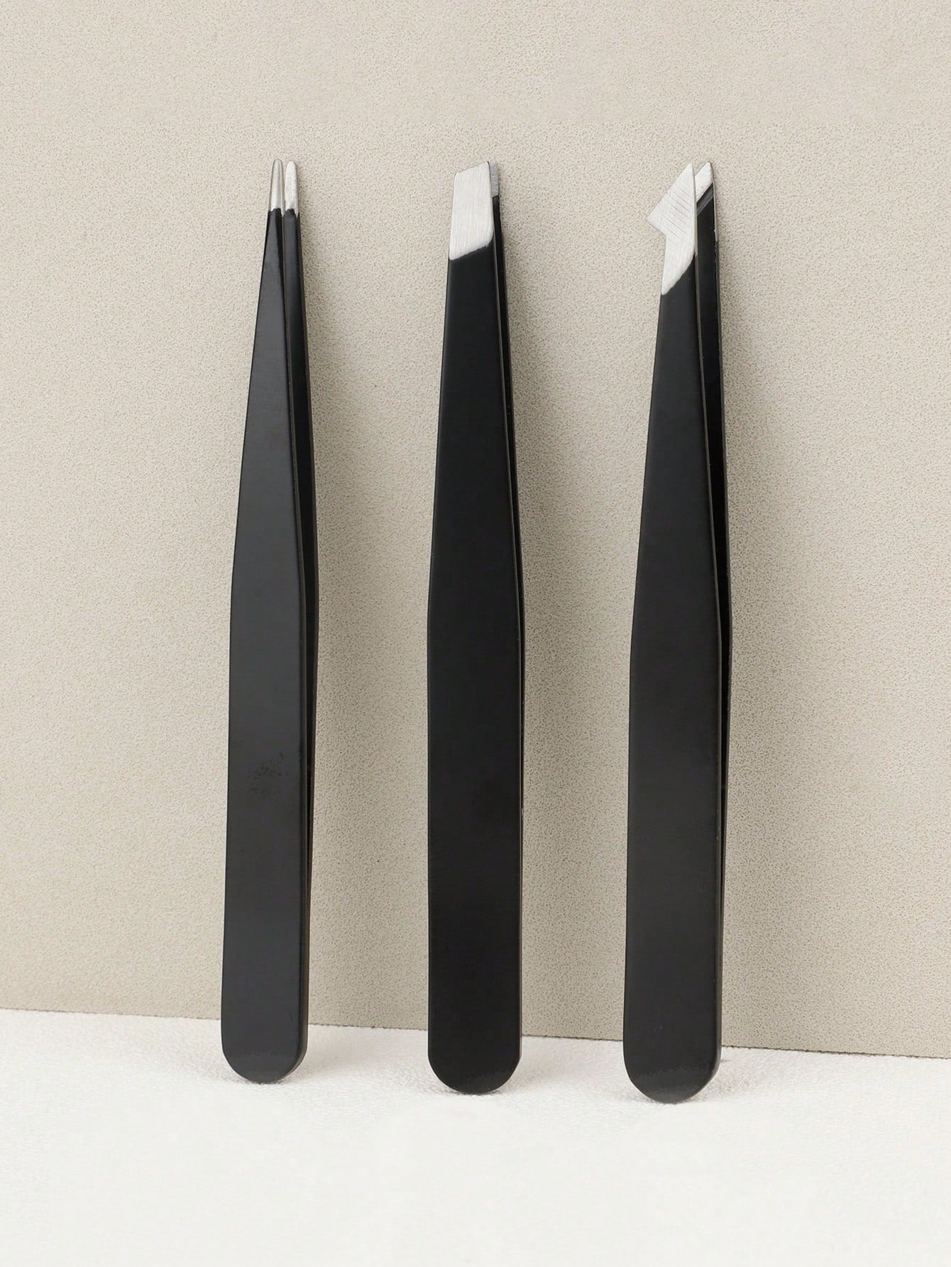 2pcs Stainless Steel Eyebrow Tweezers, Slanted Tip, Women's Makeup Tools, Multi-Function Eyebrow Tweezers, Painted Eyelash Extension Slanted Tip, Professional Facial Hair Removal Eye Care