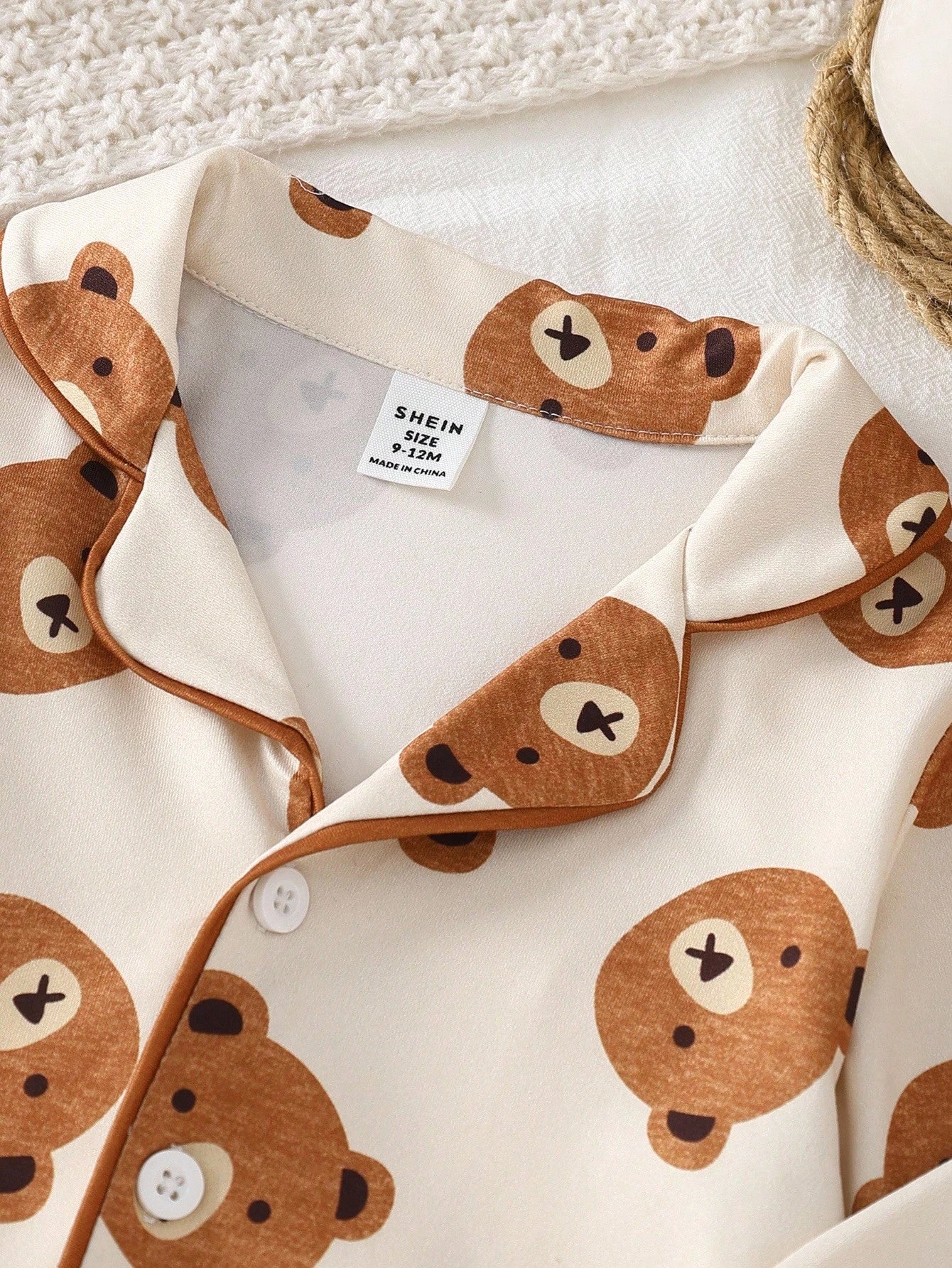 2pcs Toddler Boys Cute Casual Cartoon Bear Print Zip-Up Long Sleeve Top And Pants Homewear Set, Light Apricot Fall Winter