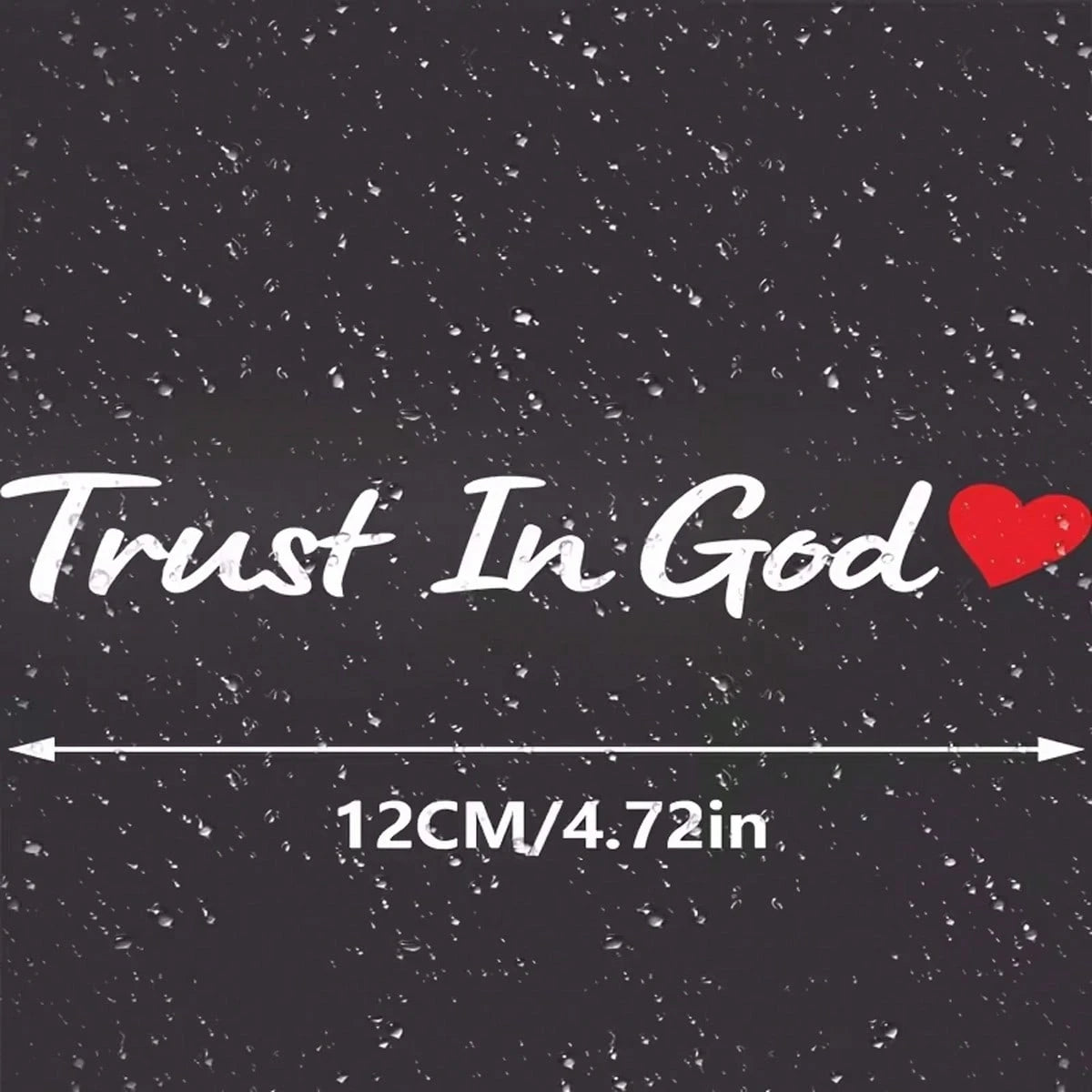 2pcs Trust In God Car Windshield Wiper Stickers| Car Decorative Decals, Car Body Scratch-Resistant Protective Covers, Self-Adhesive Vinyl Material, Suitable For Glass Surfaces And Religious Themes