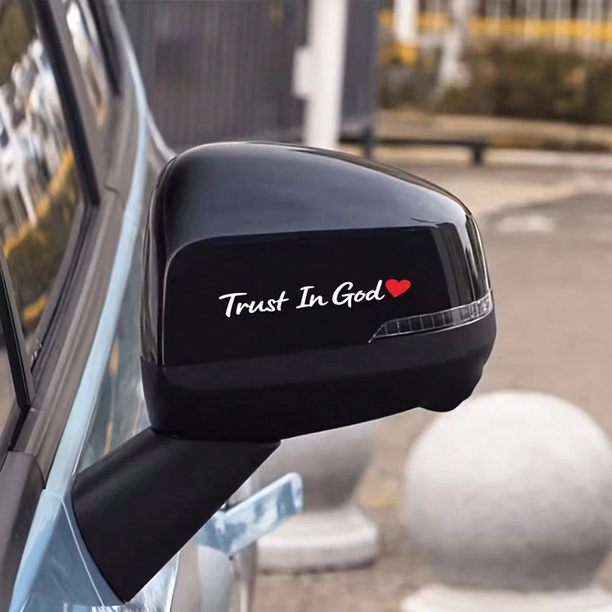 2pcs Trust In God Car Windshield Wiper Stickers| Car Decorative Decals, Car Body Scratch-Resistant Protective Covers, Self-Adhesive Vinyl Material, Suitable For Glass Surfaces And Religious Themes