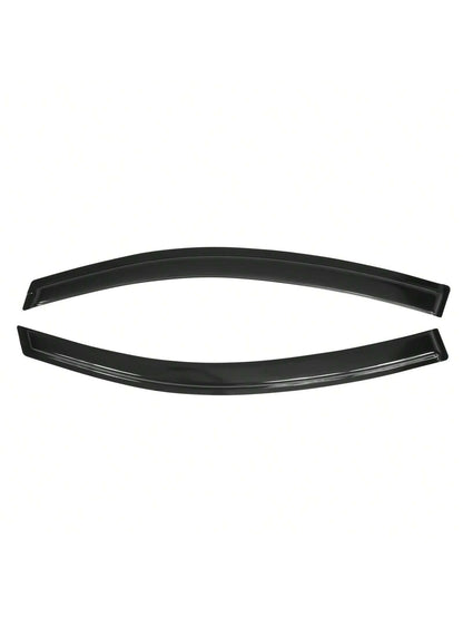 2PCS Window Visors Fit For 2012-2015 Hondas' Civic 2-Door, Slim Style Smoke/Tinted Acrylic Tape-On Auto Car Window Visorss Vent Shade Rain Sun Wind Deflector Guard, Sporty Valentine Upgrade